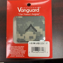 Vanguard Army ROTC ACU Rank W/ Hook closure  : Private PV 2