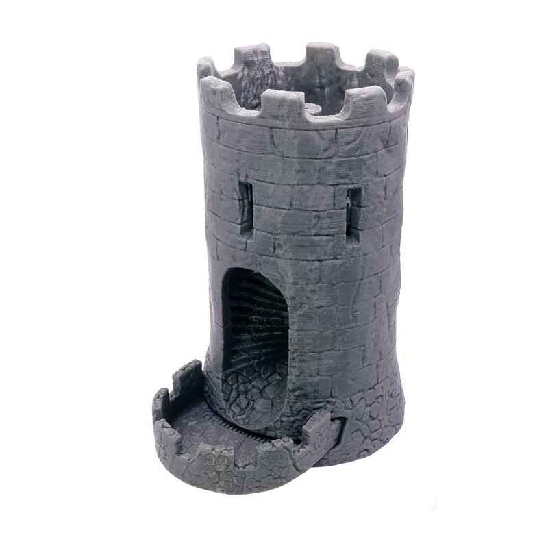STAHLHAMMERS Dice Tower & Tray for Rolling and Randomizing Dice