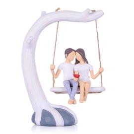 1th to 50 year Anniversary Wedding Gifts For Couples, Romantic Swing Figurine Resin Sculpture, valentines Couple Gift for her him, Love Decor Statue, Gifts For Wife Husband Parents Newlyweds Birthday