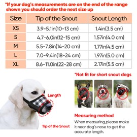 HEELE Dog Muzzle,Soft Nylon Print Muzzle Air Mesh Breathable Adjustable Loop Pattern Pets Muzzles for Small Medium Large Dogs,Stop Biting Barking and Chewing Black White Plaid Small