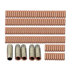 Contact Tip M6 25mm Conical Nozzle Fit MB 15AK MIG/MAG Welding Torch 145PCS