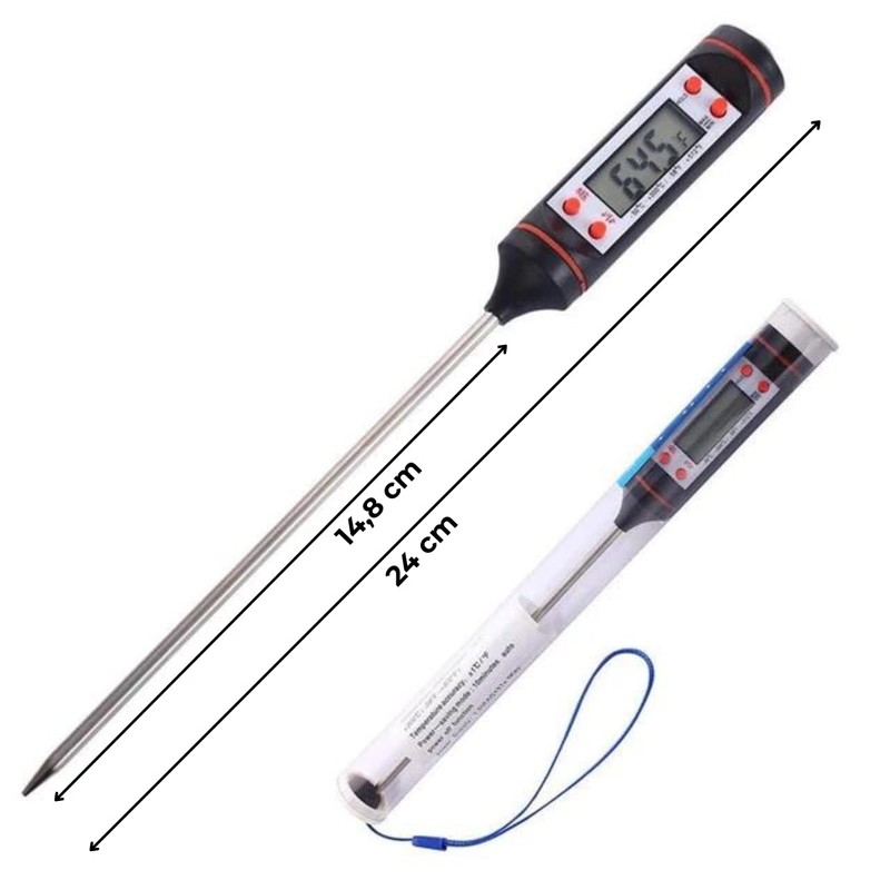 Digital Thermometer for Food, Liquid, Oil, Ultra Fast Measurement and