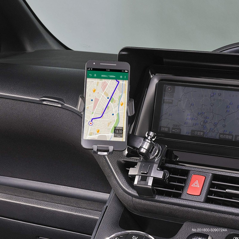 Carmate SA29 In-Car Smartphone Holder, Long Arm Type, Air Conditioner