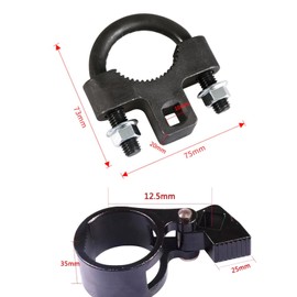 HAPPOW Inner Tie Rod Removal Tool, 3/8 Inch Low Profile Universal Tie Rod Wrench for Removal and Installation, Tie Rod End Tool Kit with 1/2" Drive Steering Wheel Rod Wrench