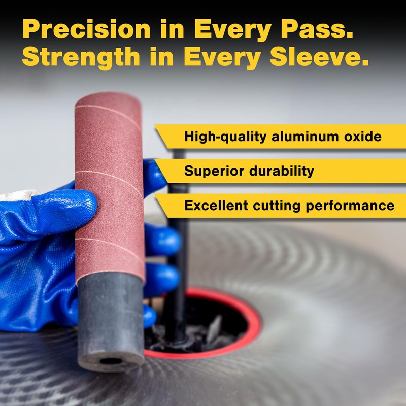 Dark Stone Sanding Sleeves for Spindle Sander 4-1/2" Length (80