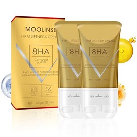 FUWEN 2PCS Crema para Cuello Reafirmante, Neck Firming Cream, con Masaje de Doble Rodillos, Firming Neck Cream, Reafirmar y Levanta la Piel Flcida,...