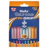 Helix Oxford Tri-Grip Ballpoint Pens (x10 Pack Assorted Colours) with