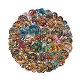 50PCS Transparent Gears Stickers for Water Bottle,Notebook,Guitar,Luggage,Suitcase,Bumper,Laptop,Cool Vintage Gear Waterproof Vinyl Sticker,Teens Adults Sticker,Cartoon Aesthetic Graffiti Decals