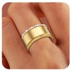 2-Pack Gold Plated Stacking Rings for Oura Ring 4/Gen 3,Non