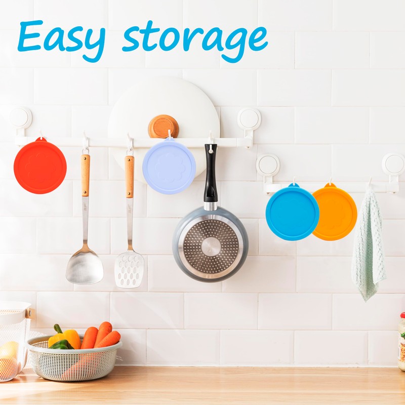 LUVCOSY 2 Cup Silicone Replacement Lids Storage Cover for Pyrex
