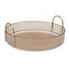 Round Storage Tray 360 Degree Rotating Waterproof Clear Desktop Organizer
