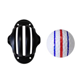 Golf Ball Liner Triple Line with 2 Marker Pen Color Blue Red Putting Position Aids Line Marker