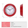 Topkey Silent Wall Clock Kitchen 9 Inch Retro Non-Ticking Decorative