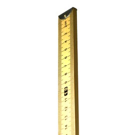 Meter Stick (Pack of 5) Double-Sided Hardwood Metric Meter Stick with Horizontal Reading and Protective Metal Ends - Eisco Labs