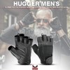 Hugger Men's Super Soft Deer Soft Fingerless Leather Summer Touring