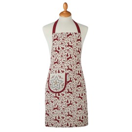 Cooksmart 1566 Winter Wonderland Christmas Apron Cotton Linen