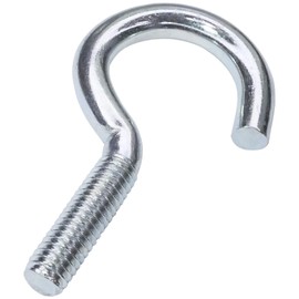 AERZETIX - C47837 - Set of 10 - Screw Hooks - Hook Screw - M6 x 50 - Diameter 6 x 50 mm - Galvanised Steel - DIY - Assembly Tool Hardware