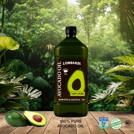 LOMBARDI 100% Pure Avocado Oil for Cooking - 2 L