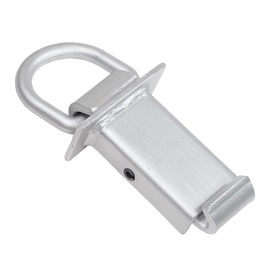 Mytee Products 2 Pack Heavy Duty Adjustable Trailer Stake Pocket w/Outward Protruding Design - 5/8 Inch Forged D Ring Load Limit 5400 lbs | Stake Pocket D-Ring