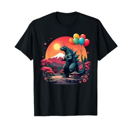 Kaiju Birthday Party Japan Monster Movie Bday Decorations T-Shirt