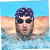 BIUDECO Pleated Swim Cap Long Hair Friendly Elastic for Adults