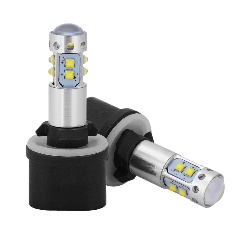 2pcs 880 899 6000K White 50W LED Headlight Bulbs Fog
