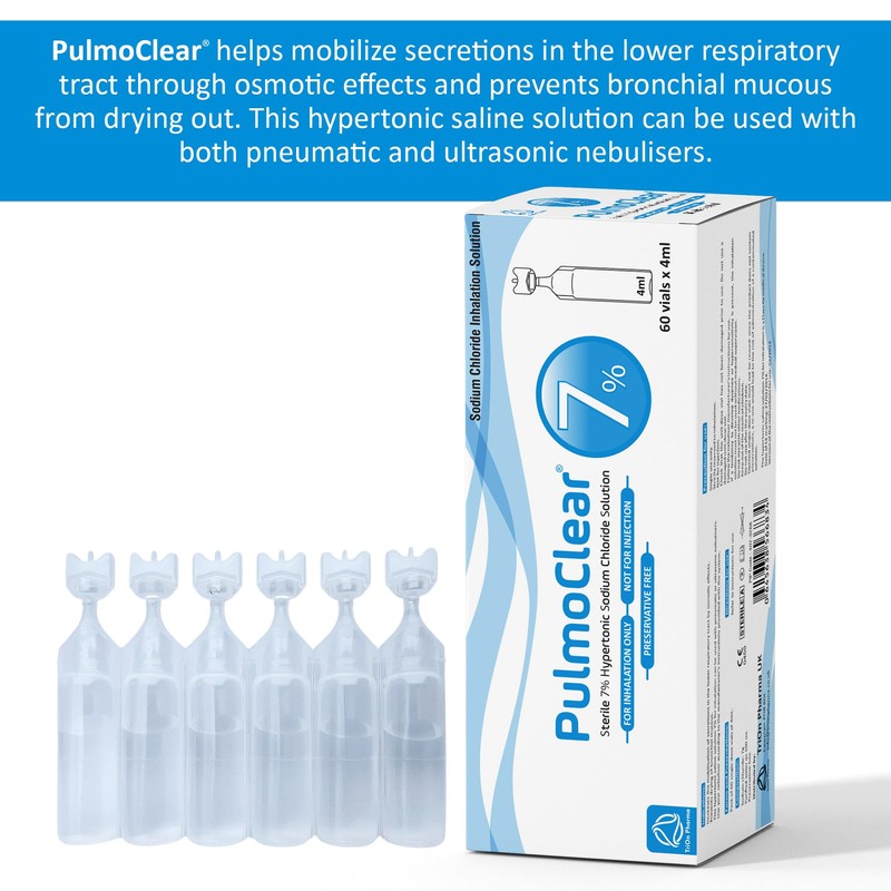 Pulmoclear Sterile Hypertonic Saline 7% Solution for Inhalation - 4ml