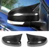 1 Pair Carbon Fiber Ox Horn Rearview Side Glass Mirror