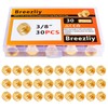 Breezliy 30PCS 3/8-Inch Brass Compression Cap Stop Valve Cap,Brass Compression