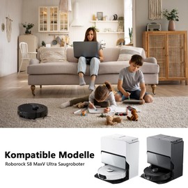 27-Piece Accessories for Roborock S8 Maxv Ultra Replacement Parts Accessory Set with 2 Main Brushes, 4 Side Brushes, 4 Wipes, 4 Side Wipers, 4 Filters, 6 Dust Bags, 1 Self-Cleaning Brush, 1 Set of