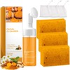 EIVJEC 4Pcs Turmeric Wash and Care Two Piece Set, Tuemeric