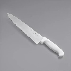 Choice Serrated Chef Knife with White Handle (select size below) - 8 Inch