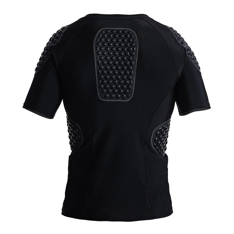 STONEKISS Men’s Chest Protector Shirts, Rib Protective Zipper Shirt for