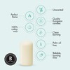 Bolsius Ivory Pillar Candles – 2x3 Inches – 20 Pack