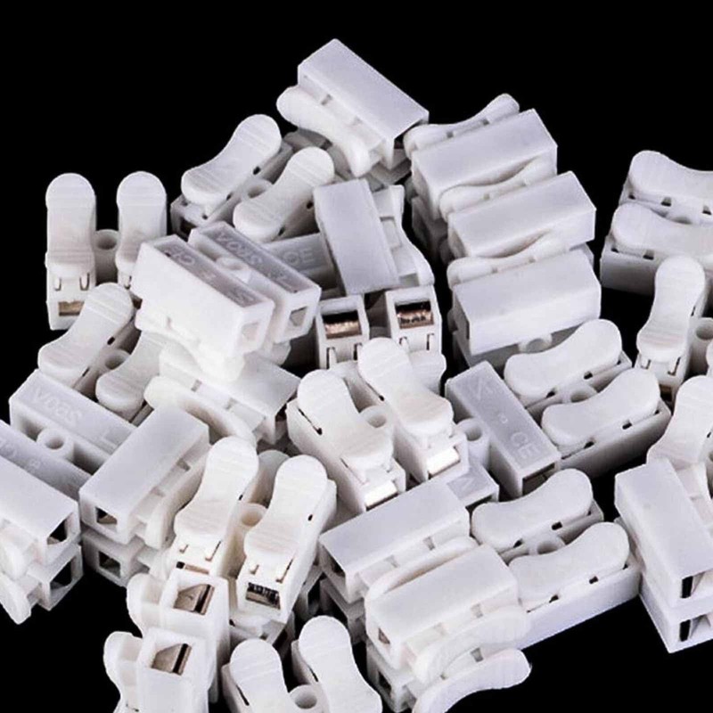 30pcs White No Solding Welding Quick Cable Wire Connector No