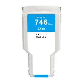KSUMEI 746 Ink Cartridge HP 746 Cyan P2V80A Replacement DesignJet Z6 DesignJet Z9+ Large Format Printer 300ml 1-Pack