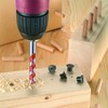 Hex Shank Multifunctional Masonry Drill Bits,5pcs Multi-Purpose Carbide Tip Drilling