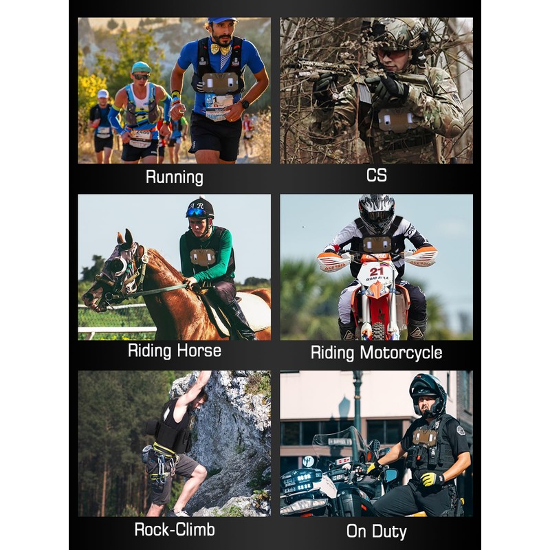 EralcNa Tactical Gear Plate Carrier Vest Accessories Phone Chest Mount