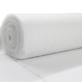 JPstraps - Upholstery Wadding Volume Fleece (60 g/m², 160 cm Width), Microfibre Nappa, Soft and Thin for Crafts, Plush Toys, Pillows, Pillows and Duvets (White, 5 Metres)