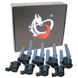 AIP Electronics Dragon FIRE Performance 8pc Ignition Coil Pack Power Pack Compatible with 1997-2011 Ford Lincoln Mercury GT Mustang Navigator Aviator and More 4.6L 5.4L V8 OEM Fit DFC1013-8