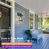 YJXGDIL 2 Pack Motion Sensor Porch Light Dusk to Dawn