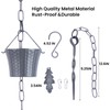 Aseneat Rain Chain for Gutters with Adapter,Wrought Iron Rain Chains
