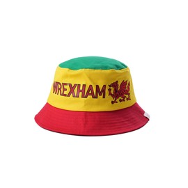 Wrexham Bucket Hat - Red Dragons Wales Football Fans Unisex Sun Hat - 100% Cotton Wrexham Supporters' Hat