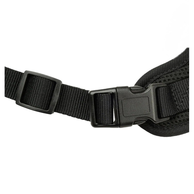 Vibrant Life Mesh Adjustable, Reflective Dog Harness, Black, Medium Paw