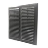 Graphite Air Vent Grille 350mm x 350mm with Fly Screen