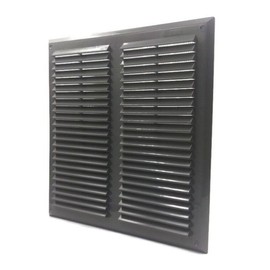 Graphite Air Vent Grille 350mm x 350mm with Fly Screen Ventilation Cover 14"