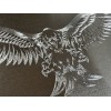 Diamond Etched Products Engraved US American 3D Fierce Eagle Diamond