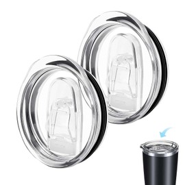 2PCS 20Oz Tumbler Lid, Replacement Lids for Stainless Steel Tumbler Travel Cup,modern Lid Replacement, Spill Proof Skinny Tumbler Lid Cup Covers for Mouth Tumbler Cup