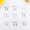 100 pares de ganchos de color rodio para arete franceses,
