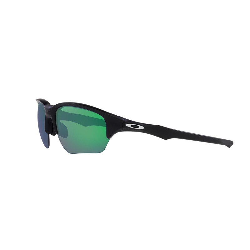 Oakley Men's OO9363 Flak Beta Rectangular Sunglasses, Matte Black/Green, 64mm